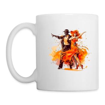 Parisian tango is a fascinating dance art - Mug - white - Left