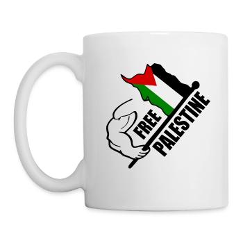 Free palestine - Mug blanc - blanc - Gauche