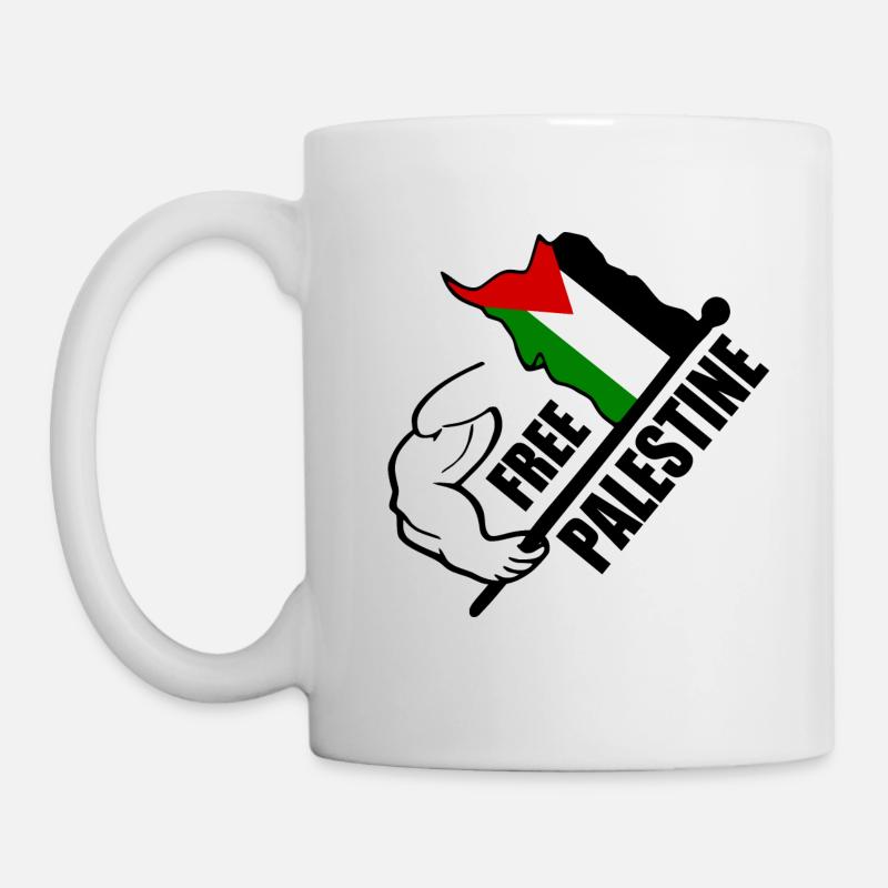 Free palestine - Mug blanc - blanc