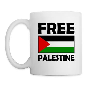 Free palestine - Mug - white - Left