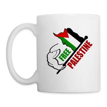 Free palestine - Mug blanc - blanc - Gauche