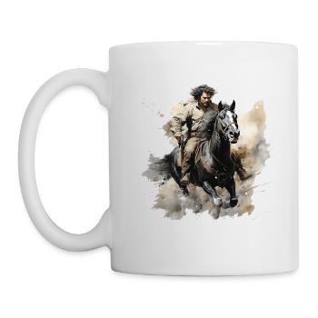 Rodeo-Reiten ist eine gefährliche Sportart - Tasse - Weiß - Links