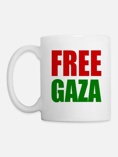 Free gaza - Mug blanc - blanc