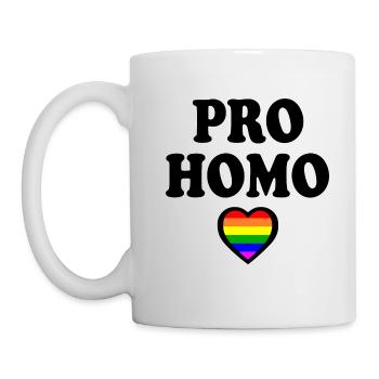 Pro homo - Mug - white - Left