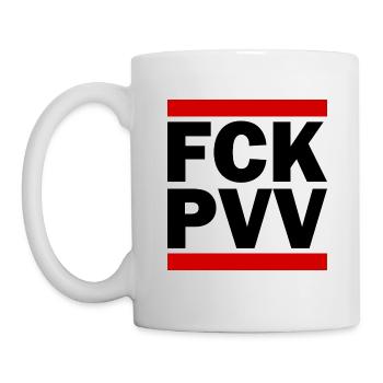 Fck pvv - Mug blanc - blanc - Gauche