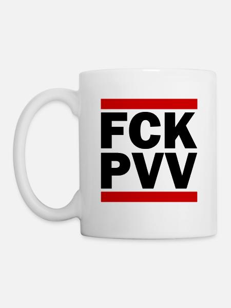 Fck pvv - Tasse - Weiß