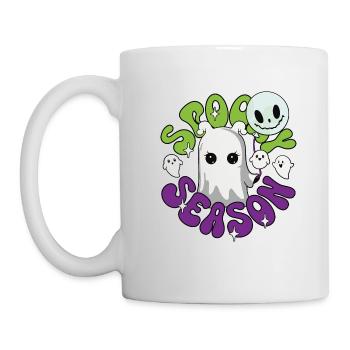 Spooky Season Halloween Geister Gespenster - Tasse - Weiß - Links