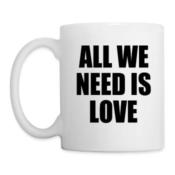 all we need is love - Mug - white - Left