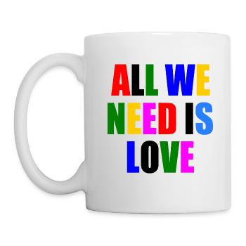 all we need is love - Mug blanc - blanc - Gauche