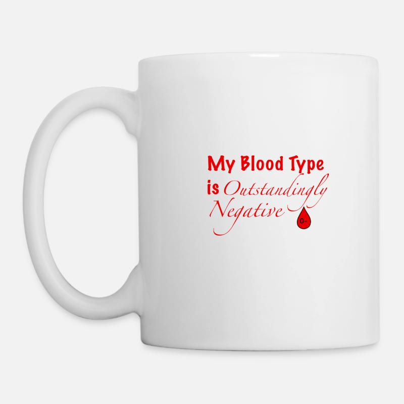 Blood Type O- - Mug - white