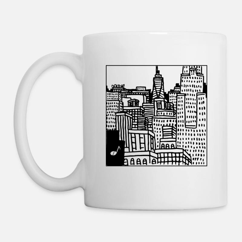 Stadt - Tasse - Weiß