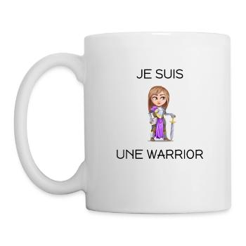 Je suis une warrior - Mug blanc - blanc - Gauche