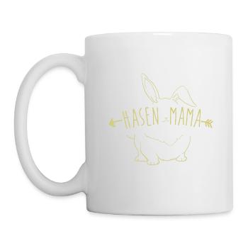 Hasen Mama - Tasse - Weiß - Links