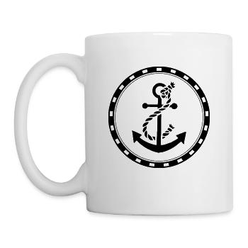 Anchor - Anchor - Maritime - Nautical - Mug - white - Left