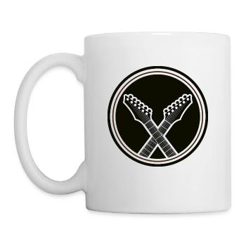 Gitarre - Guitar - Vintage Rock - Band - Mug - white - Left