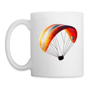 Enjoy the freedom of paragliding - Mug - white - Left