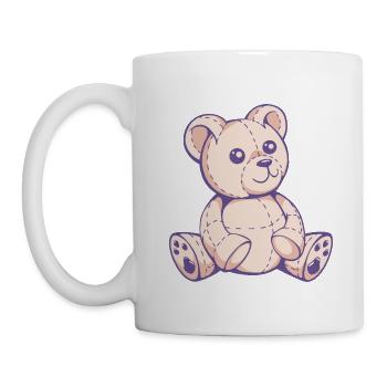 cute teddy bear - Mug - white - Left