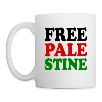 Free palestine - Mug blanc - blanc - Gauche