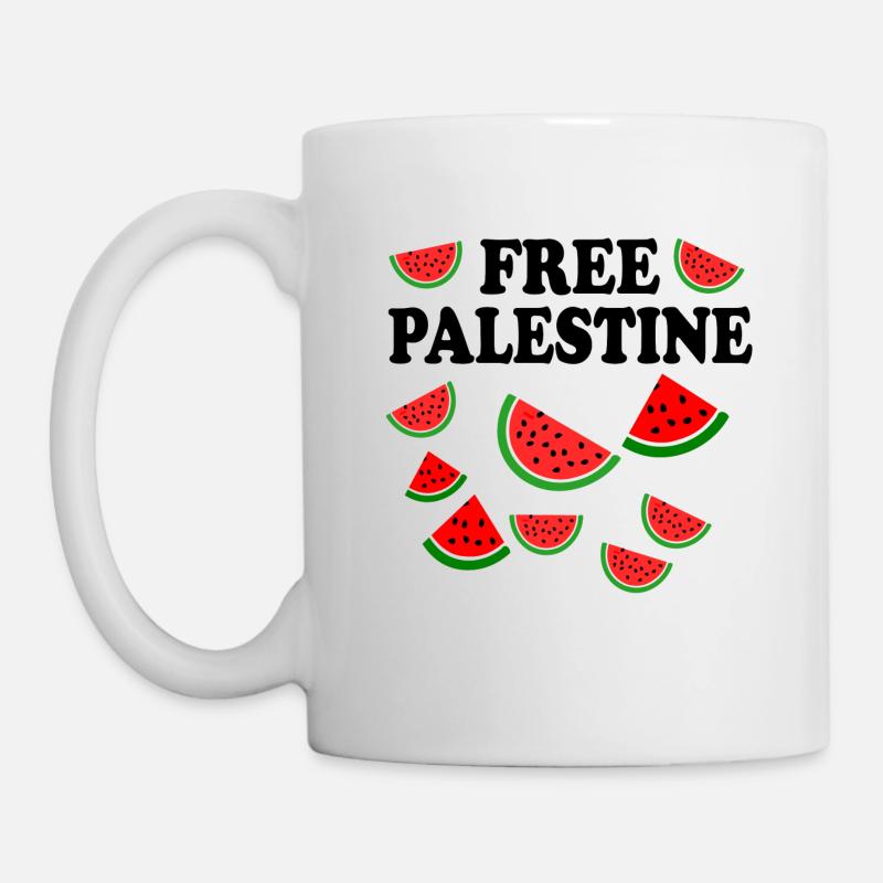 Free palestine - Tasse - Weiß