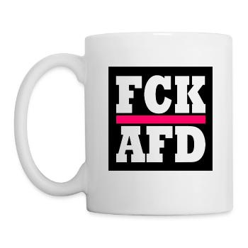Fck afd - Tasse - Weiß - Links