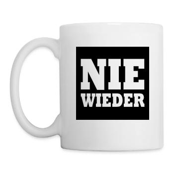 Nie wieder - Tasse - Weiß - Links