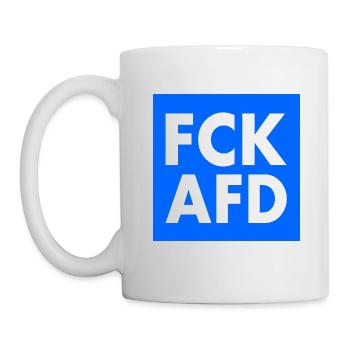 Fck afd - Tasse - Weiß - Links