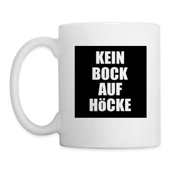 kein bock auf höcke - Tasse - Weiß - Links