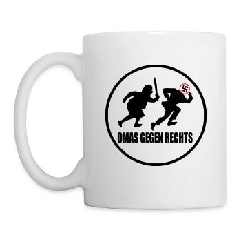 Omas gegen rechts - Tasse - Weiß - Links