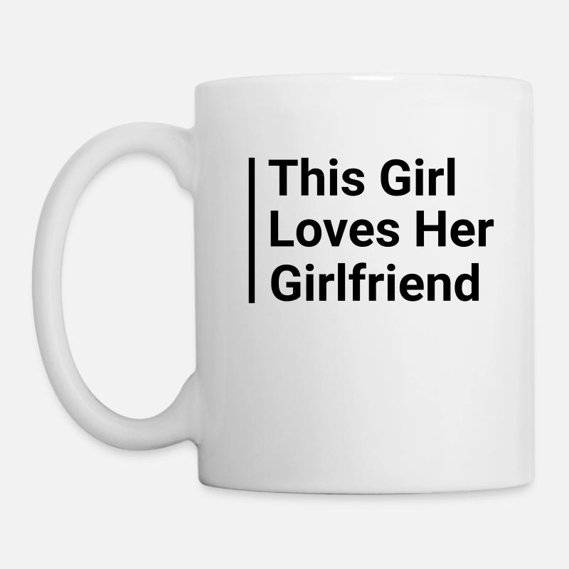 This Girl B/W black - Tasse - Weiß