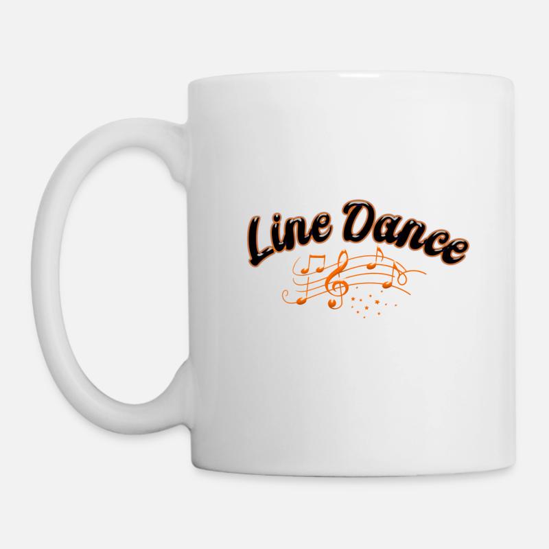 Line Dance Musik Line Dancing - Tasse - Weiß