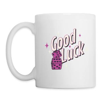 lucky dice good luck - Mug - white - Left