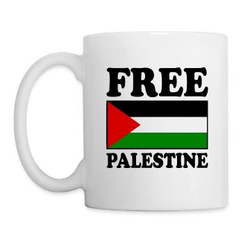 Free palestine - Mug blanc - blanc - Gauche