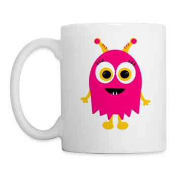 Monster - Tasse - Weiß - Links