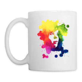 Ink Portrait - Tasse - Weiß - Links