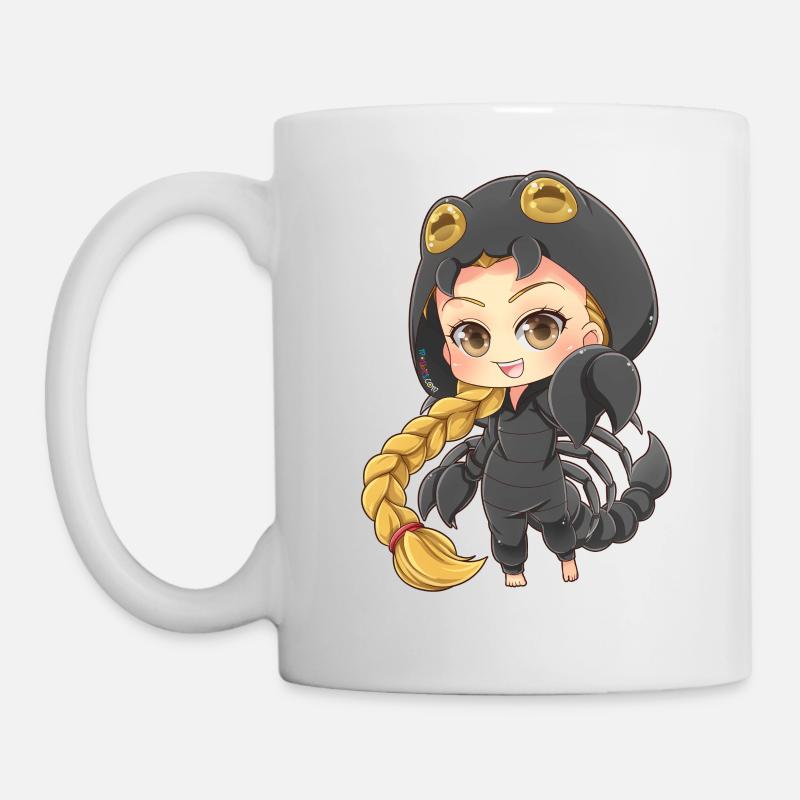 MOSBIES Skorpion Horoskop Sternzeichen Geschenk - Tasse - Weiß
