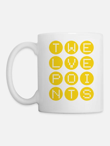 Twelve Points #3 - Tasse - Weiß