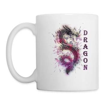 DRAGON DRACHE - Tasse - Weiß - Links