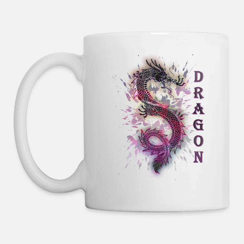 DRAGON DRACHE - Mug blanc - blanc