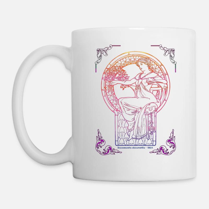 Alfons Mucha - Mug blanc - blanc
