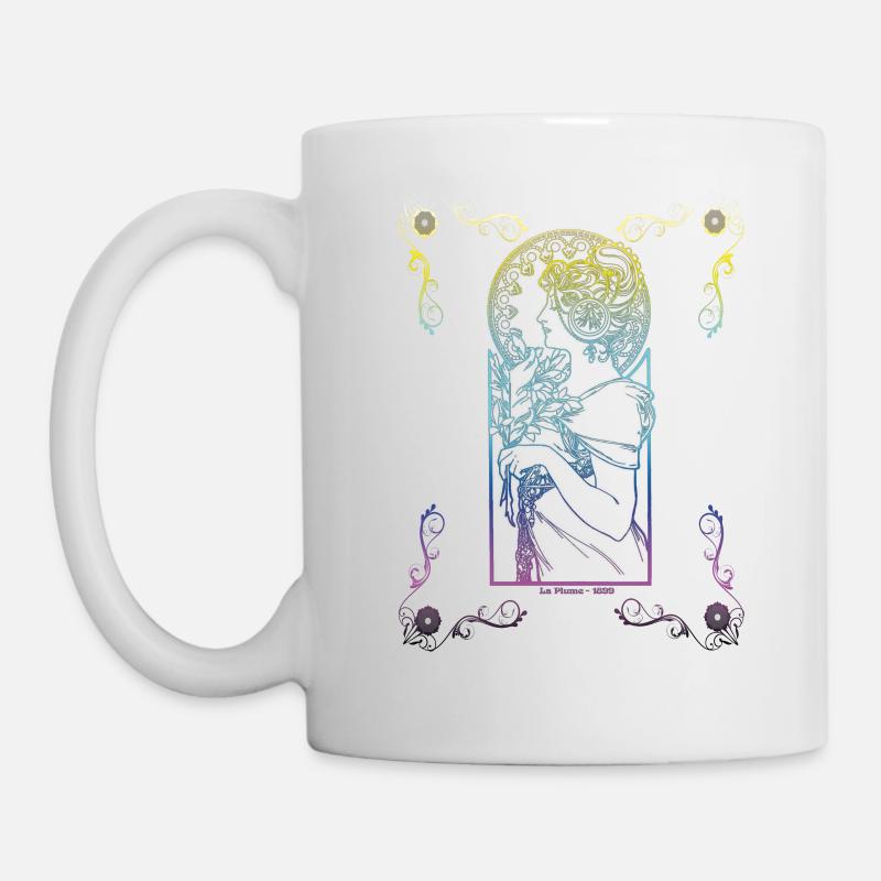 Alfons Mucha - Tasse - Weiß