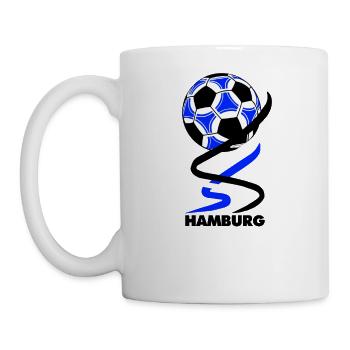 Fußball - Hamburg - Tasse - Weiß - Links