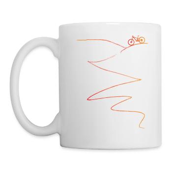 Mountain Bike MTB Mountainbiker Bicycle - Mug - white - Left