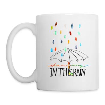 dancing in the rain - Tasse - Weiß - Links