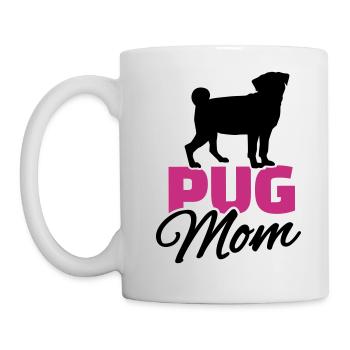Pug Mom - Mug blanc - blanc - Gauche