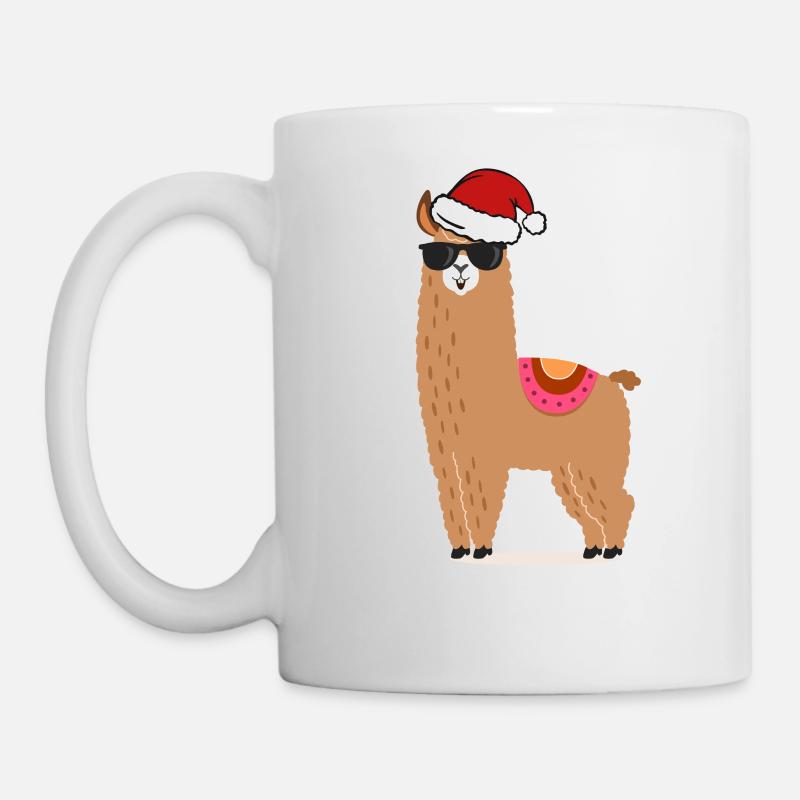 Nicholas Christmas Lama - Mug - white