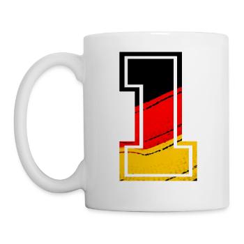 nummer 1 Deutschland - Tasse - Weiß - Links