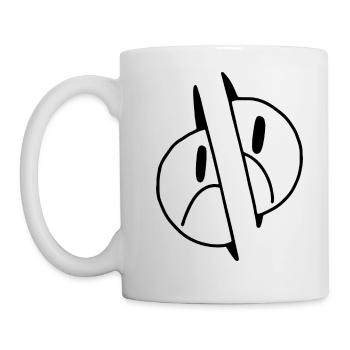 Triste mais ok. - Mug blanc - blanc - Gauche