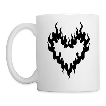 Cœur - Mug blanc - blanc - Gauche