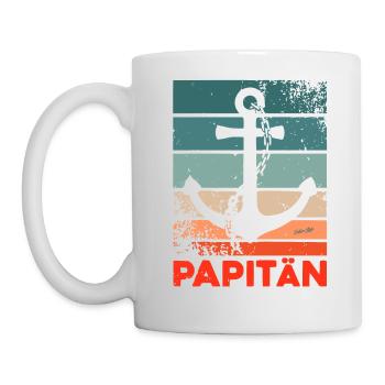 PAPITÄN - Vintage Anker - Ostseeliebe - Tasse - Weiß - Links