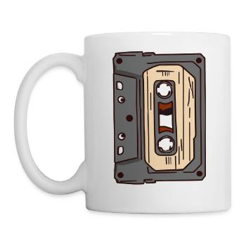 Musikkasette Tape - Tasse - Weiß - Links